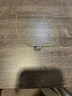 Kendra Scott gold Light Blue Elisa Pendant Necklace thumbnail 2
