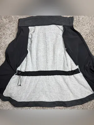 Lululemon &Go Take Off Fleece Jacket Heathered Black Gray 6 W4I61S Activewear thumbnail 7
