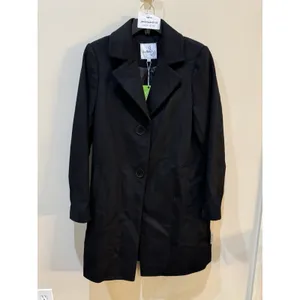 Sam Edelman Clean Notch 2 Button Wool Black Jacket Coat Size 8 $220 thumbnail 2
