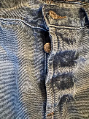 Old Navy Slouchy Straight Distressed Jeans Size 6 Light Wash Frayed Hem EUC thumbnail 3