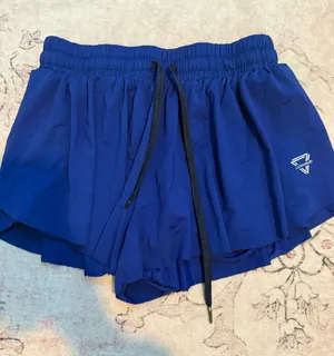 Stretch dri fit flared shorts Blue Size M thumbnail 1