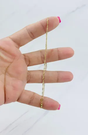 ❤️ 10k Gold Ankle Bracelet ❤️ Singapore Dainty Feminine Bracelet ❤️ Anklet 10” thumbnail 4