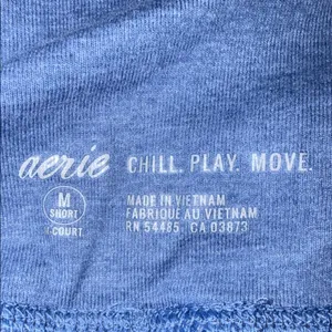 Aerie Chill Play Move High-Waisted Leggings Blue Camo Women’s Size M Short thumbnail 5