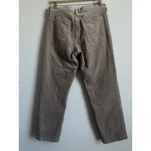 Banana Republic Women's High‎ Rise Straight Leg Tan Corduroy Pants Size 30 thumbnail 6