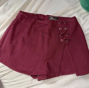 Blue Blush Maroon wrap skort thumbnail 1