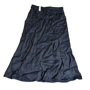 NWT Madewell Drawstring Midi Skirt Navy‎ Blue Size 2 Causal Stretch thumbnail 6