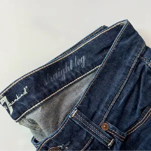 7 For All Mankind • Dark Blue Straight Leg Denim Jeans thumbnail 4