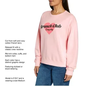 NWT Wildfox Graphic Crewneck “Brunch Club Everyday” Sweatshirt Size‎ Medium thumbnail 5