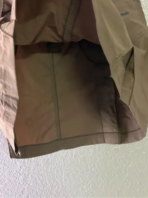 Warmpeace Khaki Utility Hiking Mini Skirt Size L Gorpcore Cargo Y2K thumbnail 8