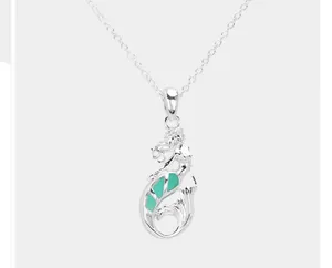 Mermaid Pendant Necklace & Earrings thumbnail 2