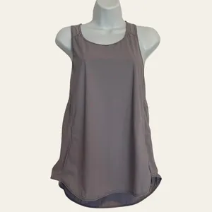Uhventure Muted Purple Sleeveless‎ Workout Tank Athletic Top Shirt Mesh Panels M thumbnail 2