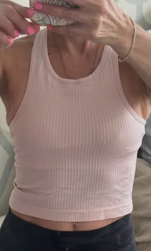 Lululemon Pink Cropped Tank thumbnail 1