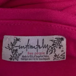 Free People Intimately Pink Strapless Sleeveless Bandeau Tube Crop Top Size S thumbnail 3