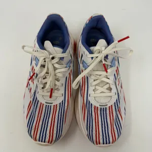 Saucony Women's Ride 15 Banner Running Shoe White Red Blue Striped Women Size 7 thumbnail 4