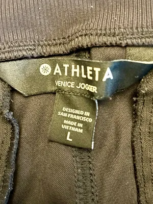 Athleta Black Jogger Sweatpants thumbnail 3