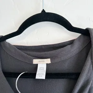 Eberjey | Gisele Long Sleeve Button Pant Pajama Set in Charcoal Grey thumbnail 6