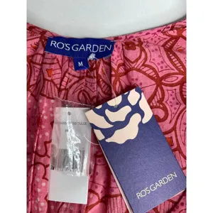 Tuckernuck Ro’s Garden Hunan Floral Mini Dress M Pink Flutter Sleeve V Neck NEW thumbnail 5
