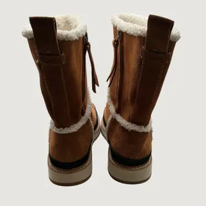 TOMS Mesa Tan Suede Faux Shearling Lined Mid-Calf Platform Boots Women 6 thumbnail 8