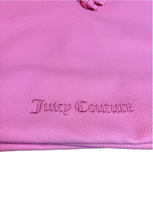 Juicy Viva La Juicy Gold Couture Bucket Bag with Guitar Strap, NWT Pink/White thumbnail 7