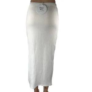 NEW Princess Polly Ellie White High Waisted Side Slit Midi Slip Skirt Size 4 thumbnail 3