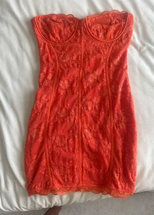 Pretty Little Thing Orange mini dress thumbnail 1
