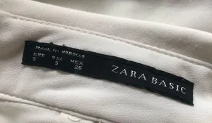 Zara White Envelope Skort Skirt thumbnail 6