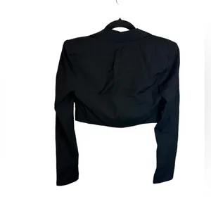 Only Edge Collection Y2K Janine Cropped Black Blazer thumbnail 2