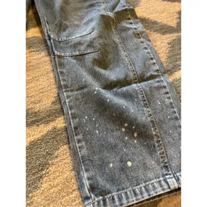 Midiross Jeans Light Wash Paint Splatter Distressed Barrel Leg Size L thumbnail 7