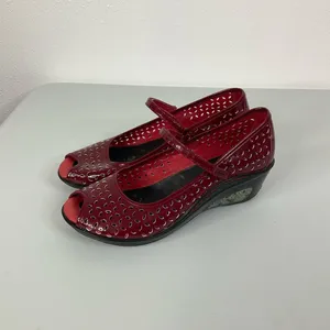 Jambu Pluto Red Mary Jane‎ Shoes Size 7.5 thumbnail 3