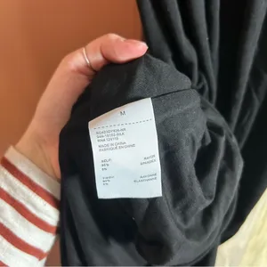 Sophie Rue Stella Ruched Jersey Maxi Dress Long Black Cutout Stretchy NWT Size M thumbnail 8