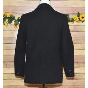 Vintage Forecaster Ladies 9/10 Black Pure Wool Blazer Jacket Career Academia thumbnail 6