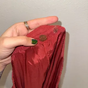 Free People FP One Cypress Ruffle Maxi Skirt Boho Terracotta NWOT L thumbnail 9