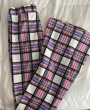 Plaid Flare Pants!! Multiple thumbnail 1