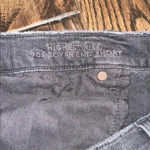 American Eagle Outfitters highest rise 90’s boyfriend Jean Shorts size 16 thumbnail 6