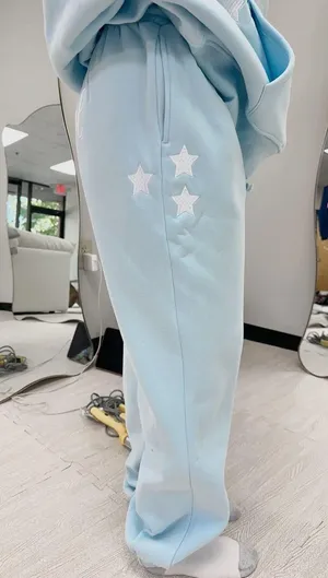 Sunkissed Coconut New Release Powder Blue Sweatpants thumbnail 4
