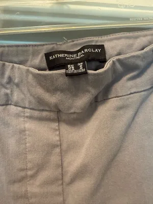 Katherine Barclay Straight Leg Pants in Dusty Mauve Gray thumbnail 3