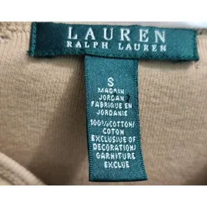 Ralph‎ Lauren Women's Size S Cable Knit Top Beige Long Sleeve thumbnail 5