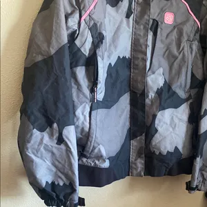 Roxy Gray and‎ Black Puffer Jacket with Sporty Accents thumbnail 3