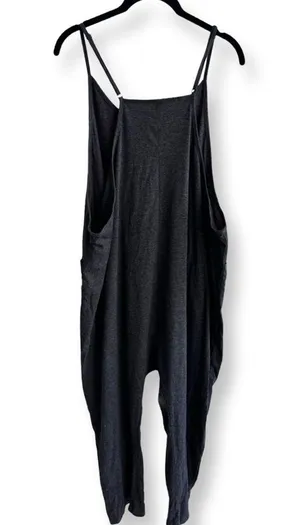 Harem Jumpsuit Charcoal Gray Size Large thumbnail 3