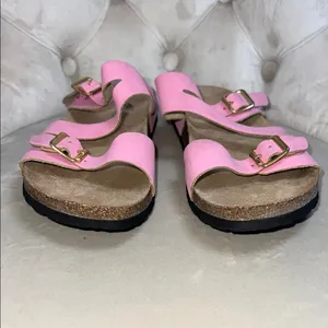 Cliffs by WHITE MOUNTAIN Pink Double Buckle Sandals Size 9M‎ thumbnail 4