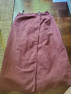 Women's Wrap Midi Skirt in Dusty Rose Brownish Size 4 Womens thumbnail 1