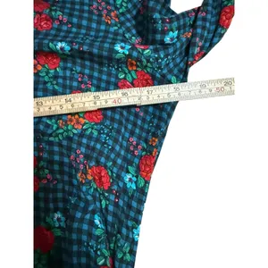 Matilda Jane Fa La La Green Blue Gingham Shirt Dress Belted Sz S‎ thumbnail 7