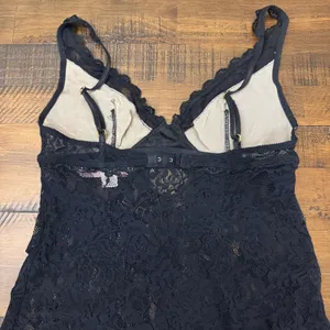 Victorias Secret Very Sexy Black Lace Chemise Slip Dress Small 507344/251 thumbnail 5