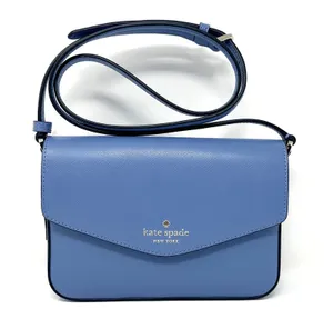 Kate Spade Sadie Envelope Crossbody Purse in Fresh Blueberry Leather k7378 thumbnail 1