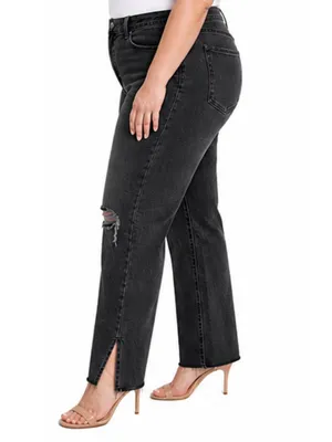 Good American Good Boy Washed Black 34‎ Jeans - Size 15 thumbnail 4