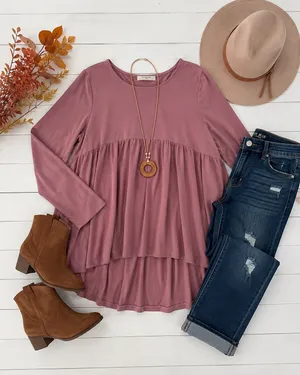 Zenana Babydoll Outfitters Top thumbnail 2