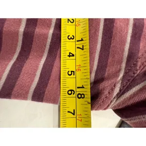 Lululemon Striped V-Neck T-Shirt Top‎ Pink Purple Women's Athletic Casual thumbnail 6