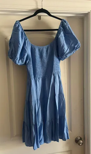 Flowy Blue Dress Size XL thumbnail 2