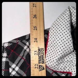 Laura Ashley Pajama Set Women Medium Black Plaid Cotton Blend Sleepwear‎ thumbnail 5