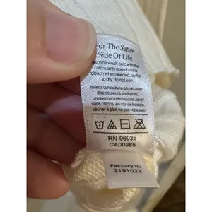 EBERJEY Ribbed Cropped Cardigan Sweater Ivory Heather Size XL thumbnail 7